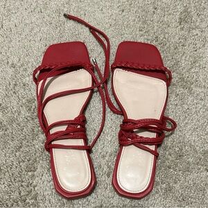 Elegant Red Women's Sandals